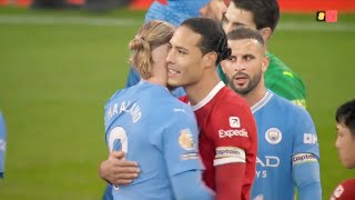 Virgil van Dijk VS Erling Haaland  Face to Face Moments [upl. by Drawyeh803]