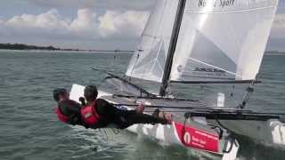 NACRA Formule 18 FRA 88  sailing in the Bay [upl. by Charin287]