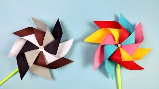 DIY Pin Wheel  Firki  Paper Craft  Crafts Junction [upl. by Jami]