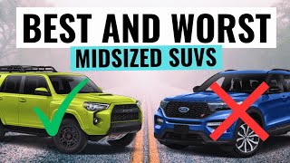 These Are The BEST amp WORST Midsize SUVs To Buy Right Now [upl. by Osnofledi]