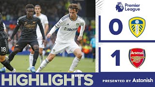 HIGHLIGHTS LEEDS UNITED 01 ARSENAL  DRAMATIC VAR FINALE IN PREMIER LEAGUE [upl. by Alfi]