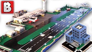 Giant LEGO Airport  How To Build Micropolis LEGO City [upl. by Starling836]