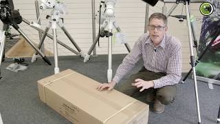 saxon 909EQ2 Refractor Telescope Unboxing Video [upl. by Maurey]