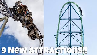 Breaking Six Flags to Invest 1B in their parks 9 New Attractions [upl. by Malarkey]