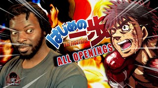 Hajime No Ippo Reaction  All Openings 1 2 3 4 5  Anime Op Reaction [upl. by Ruthven]