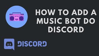 How to add a music bot to your discord  Groovy [upl. by Brower]