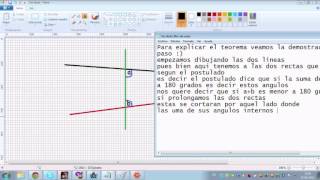 rectas paralelas quinto postulado de Euclides Las rectas paralelas no se cortan [upl. by Lihka440]