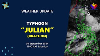 Press Briefing Typhoon JulianPH KRATHON 1100 AM Update September 30 2024  Monday [upl. by Kohsa]