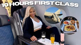 8000 FIRST CLASS FLIGHT to Greece 10 HOURS  MINI TRAVEL VLOG [upl. by Weihs854]