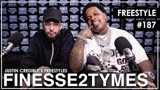 Finesse2Tymes Raps Over The Notorious BIGs quotNotorious Thugsquot Beat In Justin Credible Freestyle [upl. by Ailema]