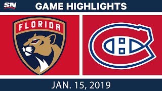 NHL Highlights  Panthers vs Canadiens  Jan 15 2019 [upl. by Havstad719]