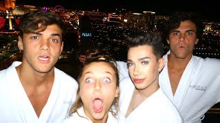 ROADTRIP TO VEGAS FT DOLAN TWINS amp JAMES CHARLES [upl. by Kered521]