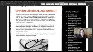 Op Ed Assignment Explanation [upl. by Deina]