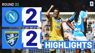 NAPOLIFROSINONE 22  HIGHLIGHTS  Cheddira double thwarts Napoli efforts  Serie A 202324 [upl. by Eugaet996]