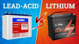 LeadAcid Vs Lithium LiFePO4 Batteries for Solar Power [upl. by Eicart937]