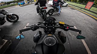 KAWASAKI Z400  KTM DUKE 200  CF MOTO NK400  DAY RIDE  SONIDO PURO  4K [upl. by Olrak]