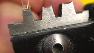 How to Crimp 254mm DuPont connectors macro view [upl. by Botnick]