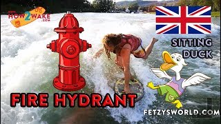 Wakesurf Beginner Trick Learn how to Fire Hydrant  Sitting Duck ENG [upl. by Cadel286]