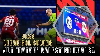 JDT Ratah Balestier Khalsa  Jese Rodriguez Ledak Gol Sulung [upl. by Ahsytal851]