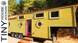 Absolutely Beautiful The 35ft Valhalla Tiny House by Simblissity Tiny Homes  Tiny House Interiors [upl. by Vigen]