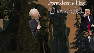 Presidents Play Dragon Age Origins Awakening Part 2  Joe Wanders in the Woods [upl. by Yzzik909]