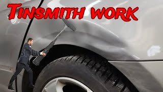 Bad damage Panel beating Tinsmith work [upl. by Ybab983]