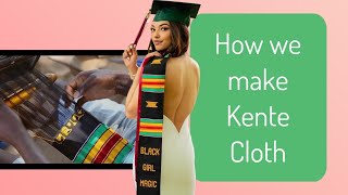 How authentic Kente Cloth graduation stoles are made in Ghana [upl. by Aldwin]