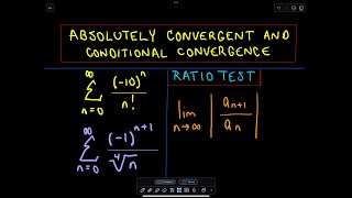 Absolute Convergence Conditional Convergence and Divergence [upl. by Barbe]