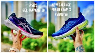 REVIEW ESPECIAL ASICS GELKAYANO 30 VS NEW BALANCE FRESH FOAM X VONGO v6 [upl. by Sheehan]