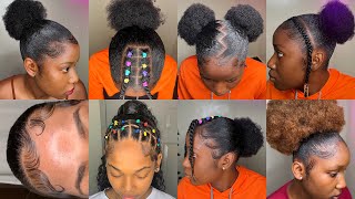 💖💦SLAYED 4C HAIRSTYLES  💅🏼QUICK LOVELY AND TRENDY HAIRSTYLES TO TRY OUT🤎💅🏼🦋 [upl. by Aramak]