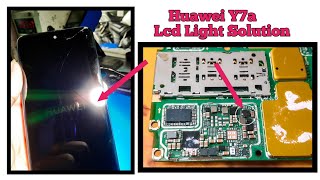 Huawei Y7a lcd Light solutionhuawei backlight Solution 2021all phone repair [upl. by Sandry]