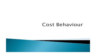 Cost Behaviour in cost and management accounting [upl. by Eramat650]