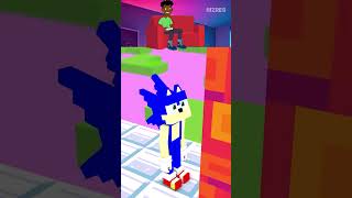 SUPERHERO RUN CHALLENGE Sonic Animation In Minecraft 😂 [upl. by Devine271]