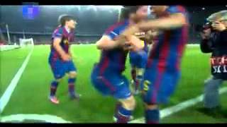 All goals FC Barcelona vs Arsenal  Messi 4 goals  14 [upl. by Arais]