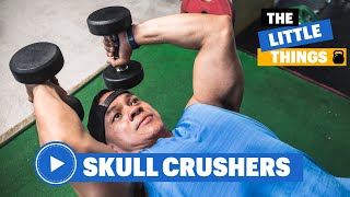 Get Bigger Triceps With The Skull Crusher Tip No One Tells You  Little Things  Mens Health Muscle [upl. by Kinney]