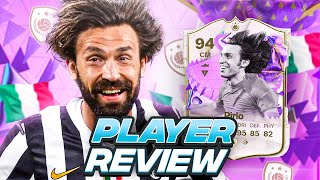 5⭐5⭐ 94 FUT BIRTHDAY ICON PIRLO SBC PLAYER REVIEW  FC 24 Ultimate Team [upl. by Ornie559]