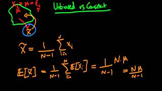 Unbiasedness vs consistency of estimators  an example [upl. by Nahgaem]