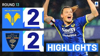 VERONALECCE 22  HIGHLIGHTS  Goalfest in Verona ends in a draw  Serie A 202324 [upl. by Frerichs581]