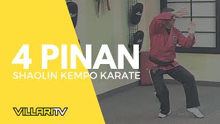 4 Pinan Full Form in the Authentic Shaolin Kempo Karate Martial Arts [upl. by Melonie]