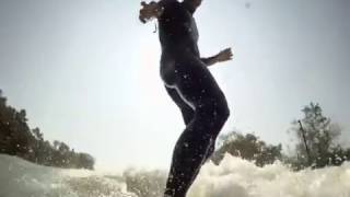 river surfing Bremgarten switzerland GoPro [upl. by Mcnalley]