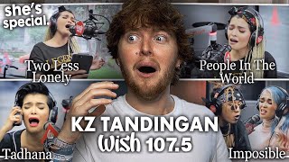 KZ TANDINGAN ON WISH BUS 1075 Two Less Lonely People In The World Imposible Tadhana  Reaction [upl. by Kirstyn325]