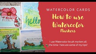 Fun with Watercolor Brush Markers with lots of tips and techniques [upl. by Della]