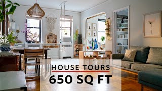 House Tours A Family of Five in a 650 Sq Ft Apartment in New York City [upl. by Niar220]