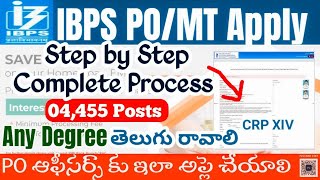 IBPS PO Apply Telugu 2024IBPS POMT 2024 Application Form Fill TeluguIBPS CRP POMT 14 Apply Online [upl. by Nere]