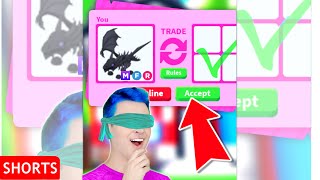 BLINDFOLDED Adopt Me Trading Challenge GONE WRONG short [upl. by Joed418]