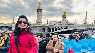 Paris🇫🇷 River Seine Cruise Detailed Experience🚢 [upl. by Tnafni]