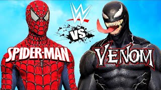 W2K24 Venom VS Spiderman The Battle Of New York City [upl. by Novyar]