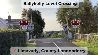 Ballykelly Level Crossing County Londonderry [upl. by Ehcram]