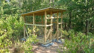 Building A Wood Shed On The Cheap [upl. by Arayt645]