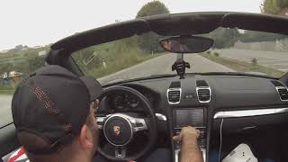 GoPro  Porsche Boxster 981 Manual Straight pipe on the road HQ Sound [upl. by Trelu]